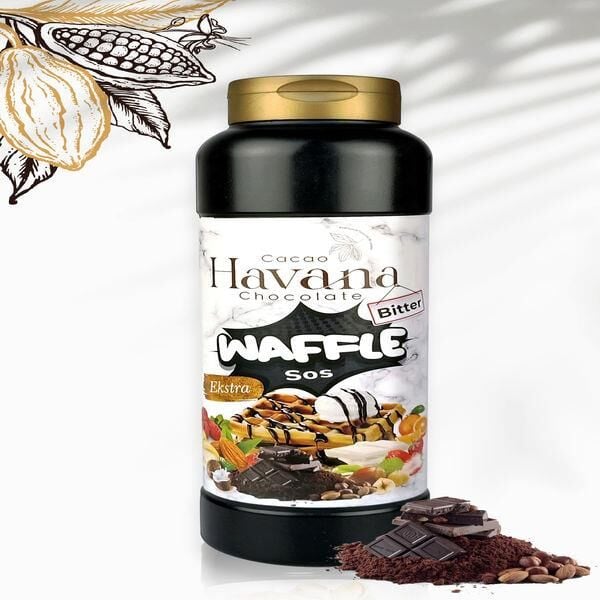 CACAO HAVANA EXRTA BİTTER WAFFLEE SOS 1000 GR ŞİŞE