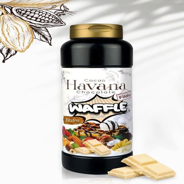 CACAO HAVANA EXRTA BEYAZ WAFFLEE SOSU 1000 GR ŞİŞE