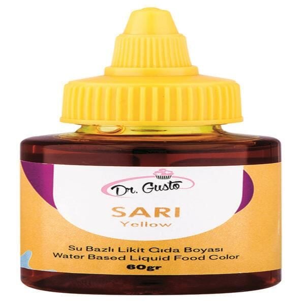 DR GUSTO 60 GR SU BAZLI LİKİT  BOYA SARI