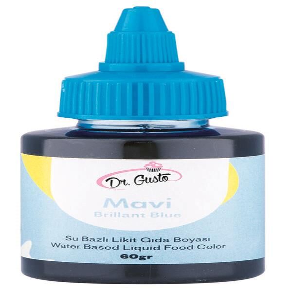 DR GUSTO 60 GR SU BAZLI LİKİT  BOYA MAVİ