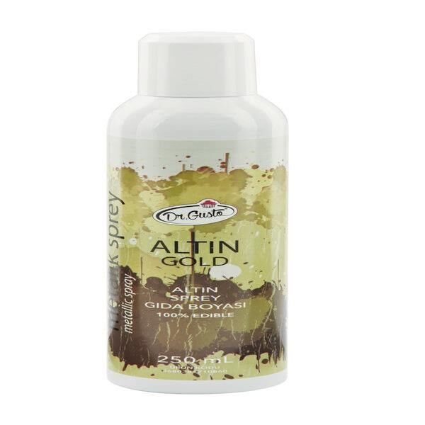 DR.GUSTO 250 ML SPREY BOYA  ALTIN ( AMBER )