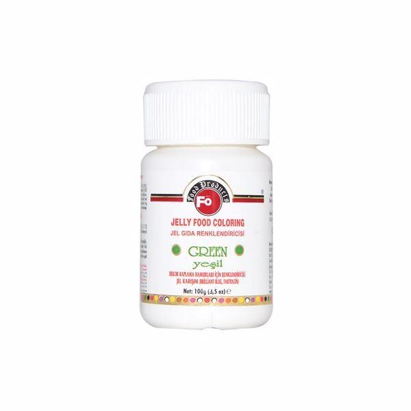FO YEŞİL JEL GIDA RENKLENDİRİCİSİ 100 GR