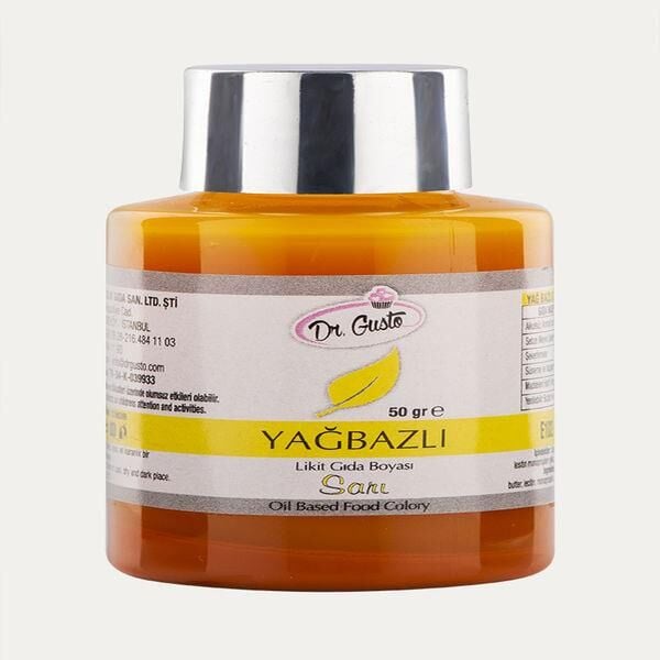 DR GUSTO 50 GR YAĞ BAZLI LİKİT BOYA LİMON SARISI