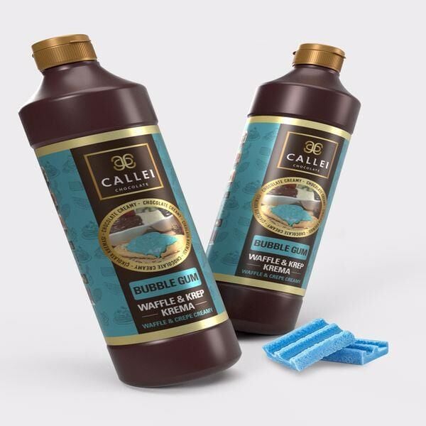 CALLEİ ŞİŞE BUBBLE GUM WAF.(1 KG)KARIŞIK MEY. ARO.