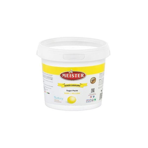 MEİSTER ŞEKER HAMURU KAP.DEKOR 1 KG SARI