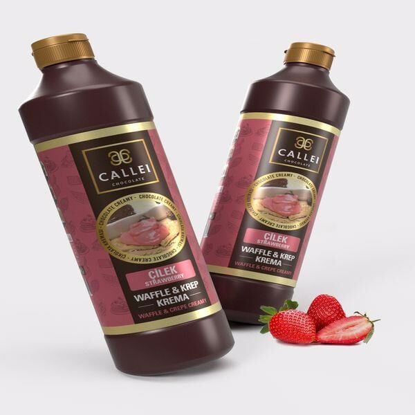 CALLEİ ŞİŞE ÇİLEK  WAFFLE SOS 1 KG/ÇİLEK ARO.KREMA