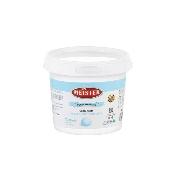 MEİSTER ŞEKER HAMURU KAP.DEKOR 1 KG  BEBE MAVİ